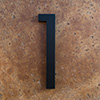 modern house numbers 1 in black