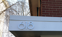 modern house numbers