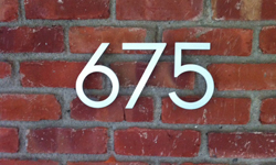 modern house numbers