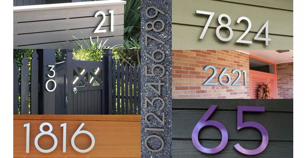 Modern House Numbers